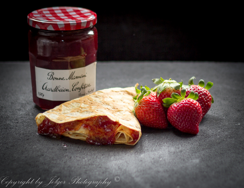 Crêpe jam aardbei